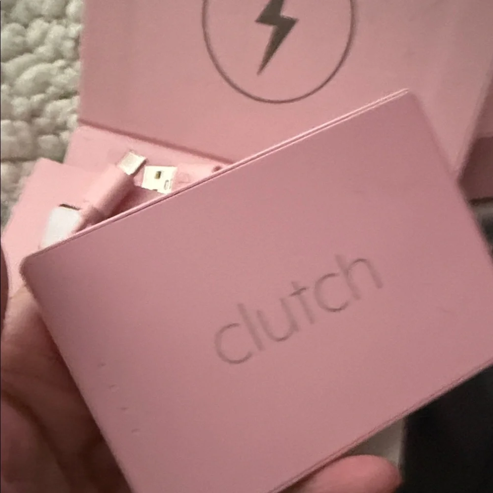 Pink Clutch Portable Charger
